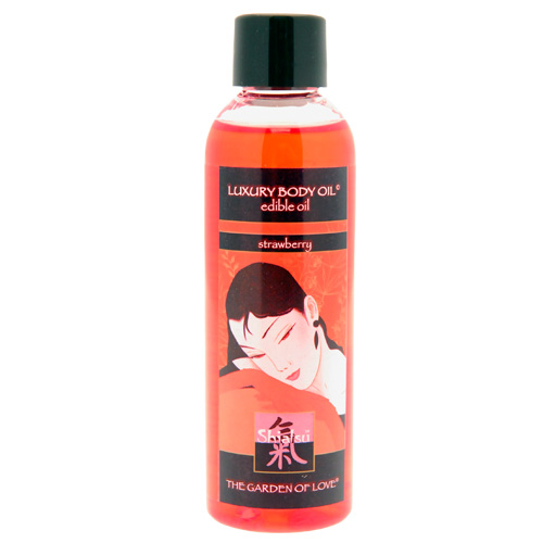 Shiatsu Luxury Edible Body Oil Strawberry